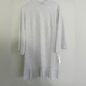 Half Sleeve Hacci Knit Mock Neck Size‎ M Swing Dress